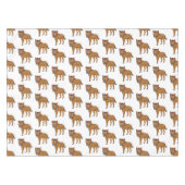 Nappe Illustration de Hyena et de fleurs (Devant (Horizontal))