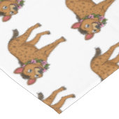 Nappe Illustration de Hyena et de fleurs (Angle)