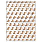 Nappe Illustration de Hyena et de fleurs (Devant)