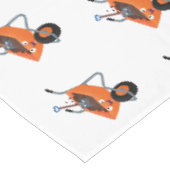 Nappe Illustration de la brouette en brouette orange trè (Angle)