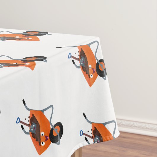 Nappe Illustration de la brouette en brouette orange trè (In Situ)