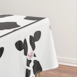 Nappe Illustration de la vache Imprimer animal de ferme