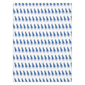 Nappe Illustration de l'écrevisse marron bleu (Devant)