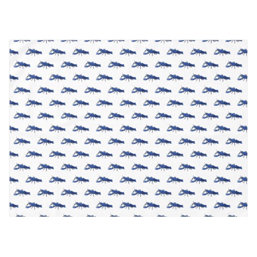 Nappe Illustration de l'écrevisse marron bleu (Devant (Horizontal))