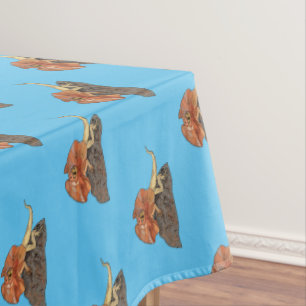 Nappe Illustration de lézard à col frisé