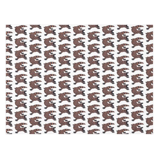 Nappe Illustration de lézard géant affamé (Devant (Horizontal))