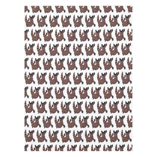 Nappe Illustration de lézard géant affamé (Devant)