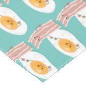 Nappe Illustration de l'oeuf de Cute kawaii et du bacon (Angle)