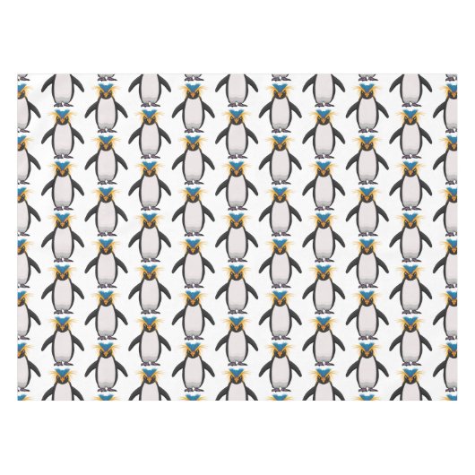 Nappe Illustration de mignon macaroni pingouin (Devant (Horizontal))