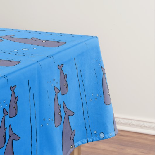 Nappe Illustration de mignonne migratrice de baleines à (In Situ)