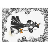 Nappe illustration de mode halloween avec dentelle noire (Devant (Horizontal))