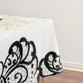 Nappe illustration de mode halloween avec dentelle noire (In Situ)