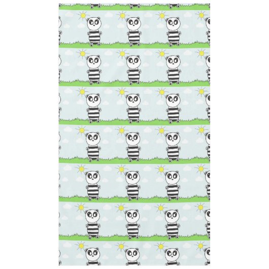 Nappe Illustration de Panda Mignon (Devant)