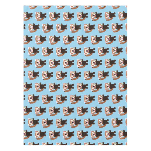 Nappe Illustration de panda rouge mignon (Devant)