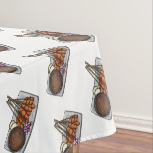 Nappe Illustration de Satay