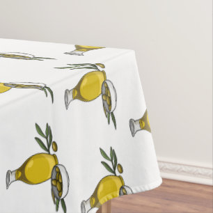 Nappe Illustration d'huile d'olive