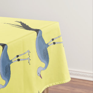 Nappe Illustration d'oiseau de grue bleue