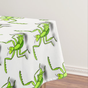 Nappe Illustration drôle de mante verte en prière