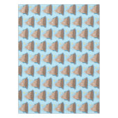 Nappe Illustration drôle de morse joyeux (Devant)