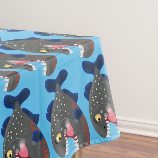 Nappe Illustration drôle de piranha affamée (In Situ)