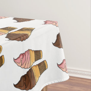 Nappe Illustration du cône de crème glacée