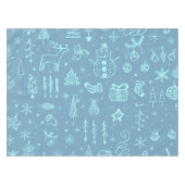 Nappe Illustration du dessin du Doodle de Noël mignon | (Devant (Horizontal))