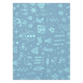 Nappe Illustration du dessin du Doodle de Noël mignon | (Devant)