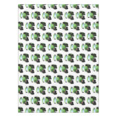 Nappe Illustration du joli joyeux tracteur agricole vert (Devant)