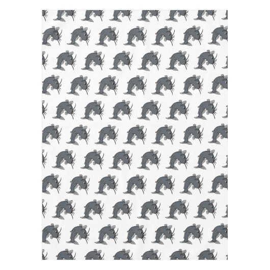 Nappe Illustration du poisson-chat mignon (Devant)