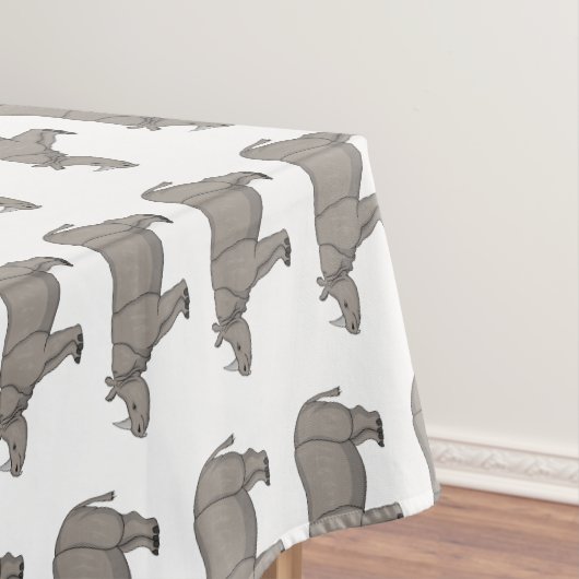 Nappe Illustration du rhinocéros de Javan (In Situ)