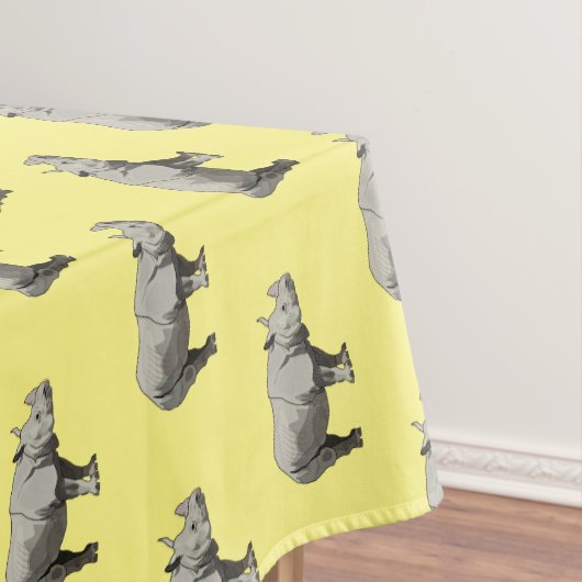 Nappe Illustration du rhinocéros de Javan (In Situ)