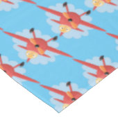 Nappe Illustration d'un avion rouge volant mignon (Angle)