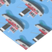 Nappe Illustration d'un bateau à chalutier mignon (Angle)