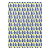 Nappe Illustration d'un bus moderne bleu mignon (Devant)