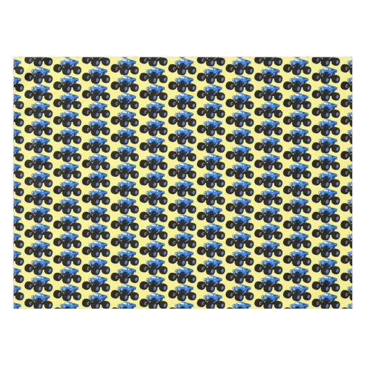 Nappe Illustration d'un camion monstre bleu mou (Devant (Horizontal))