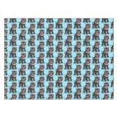 Nappe Illustration d'un diable de Tasmanie affamé (Devant (Horizontal))