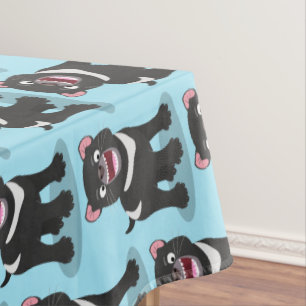 Nappe Illustration d'un diable de Tasmanie affamé