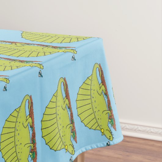 Nappe Illustration d'un dimétrodon vert mignon (In Situ)