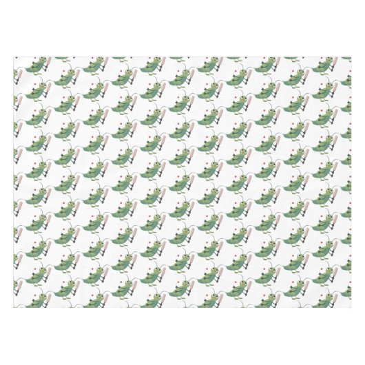 Nappe Illustration d'un insecte du cricket vert mou (Devant (Horizontal))
