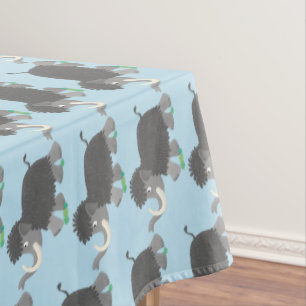 Nappe Illustration d'un mammouth laineux mou