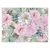 Nappe Illustration florale rose et blanche de mignonne f (Devant (Horizontal))