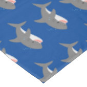 Nappe Illustration joyeuse du grand requin blanc (Angle)