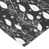 Nappe Illustration moderne abstraite d'encre noire et bl (Angle)