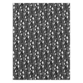 Nappe Illustration moderne abstraite d'encre noire et bl (Devant)