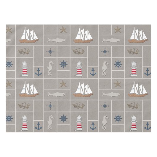 Nappe Illustration thématique marine (Devant (Horizontal))