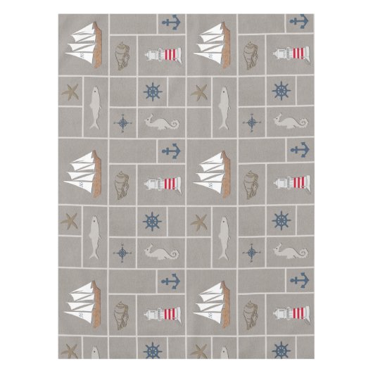 Nappe Illustration thématique marine (Devant)