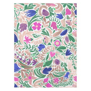 Nappe Illustrations de feuille florale Rose colorée