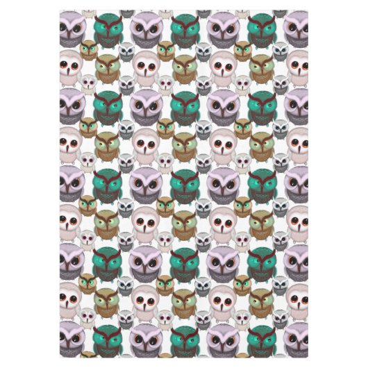 Nappe Illustrations de hiboux mignons motif (Devant)