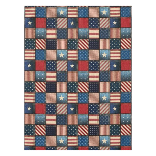 Nappe Image Americana Patchwork (Devant)
