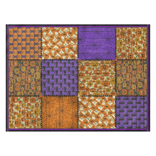 Nappe Image amusante Halloween Patchwork (Devant (Horizontal))